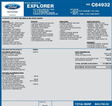 2017 Ford Explorer XLT