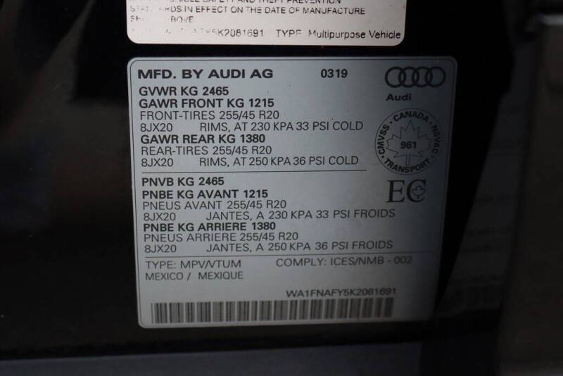 2019 Audi Q5 quattro Prestige 45 TFSI