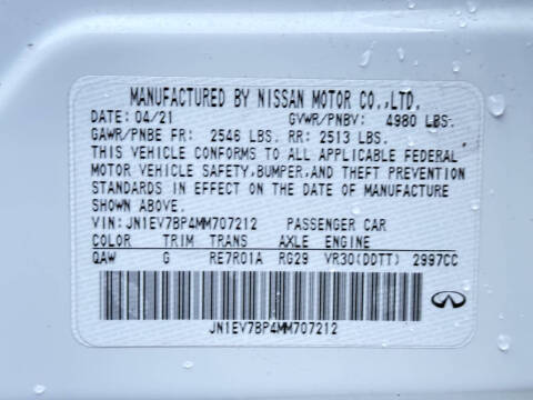 2021 Infiniti Q50 Luxe