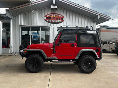 2004 Jeep Wrangler for sale at Motorsports Unlimited - Trucks in McAlester OK
