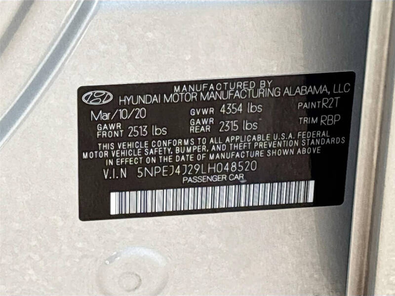 2020 Hyundai Sonata SEL Plus