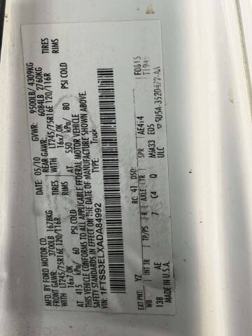 2010 Ford E-Series E-350 SD