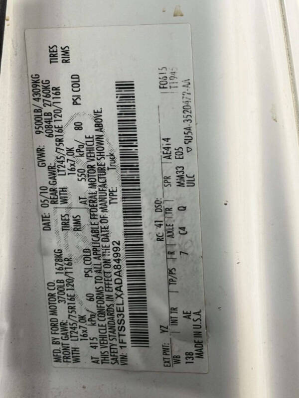 2010 Ford E-Series E-350 SD