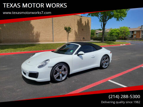 2017 Porsche 911 for sale at TEXAS MOTOR WORKS in Arlington TX