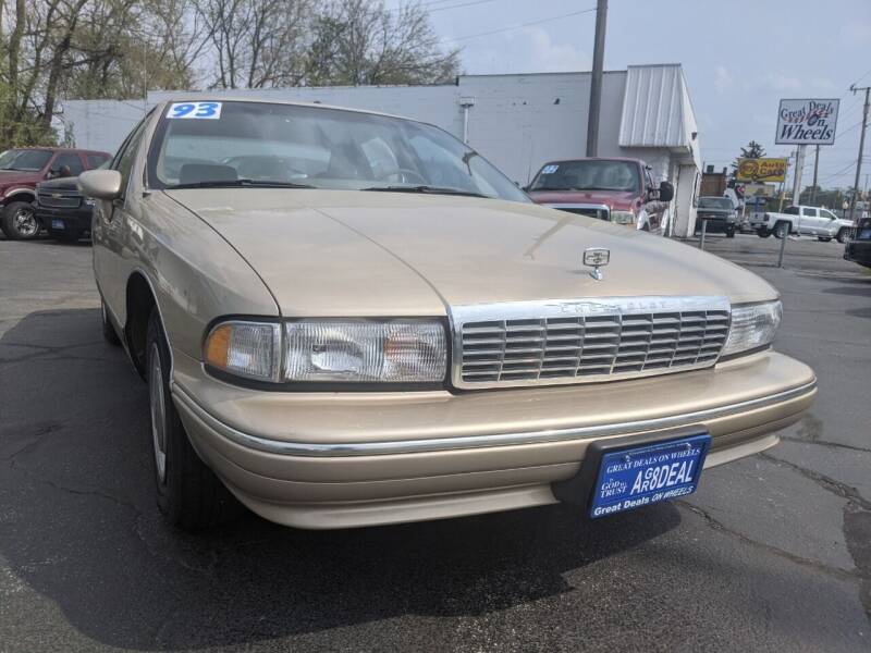 1993 Chevrolet Caprice for sale at GREAT DEALS ON WHEELS in Michigan City IN