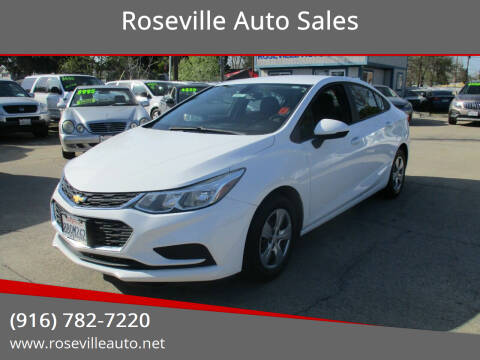 2018 Chevrolet Cruze for sale at Roseville Auto Sales in Roseville CA