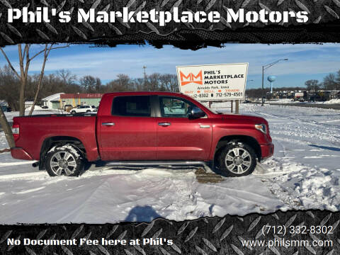 2014 Toyota Tundra for sale at Phil's Marketplace Motors in Arnolds Park IA