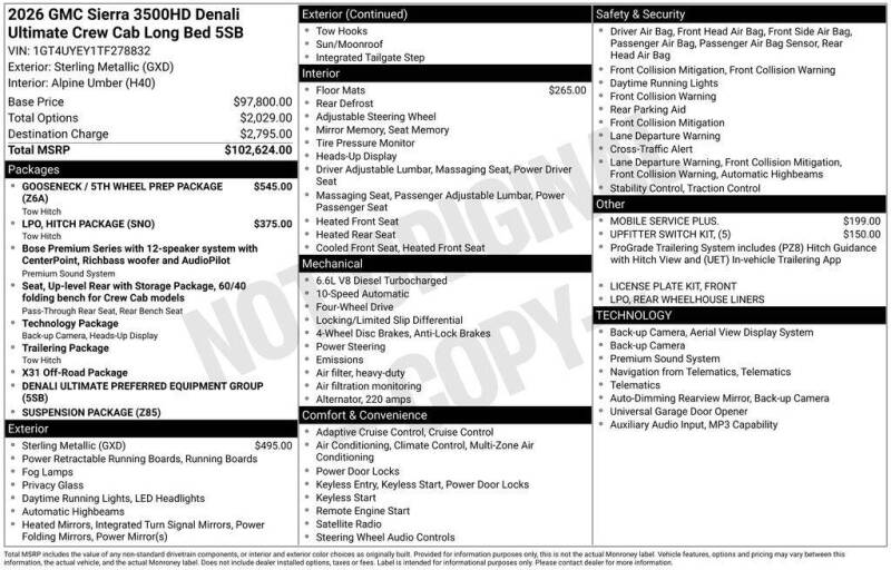 2026 GMC Sierra 3500HD
