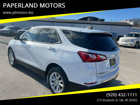 2018 Chevrolet Equinox for sale at PAPERLAND MOTORS in Green Bay WI