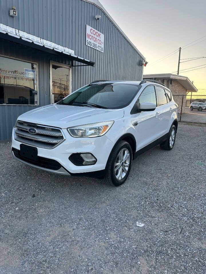 2018 Ford Escape for sale at COOK MOTOR CO LLC in Wichita Falls, TX