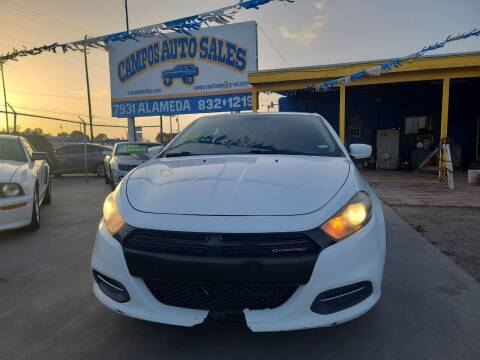 2016 Dodge Dart for sale at Campos Auto Sales in El Paso TX