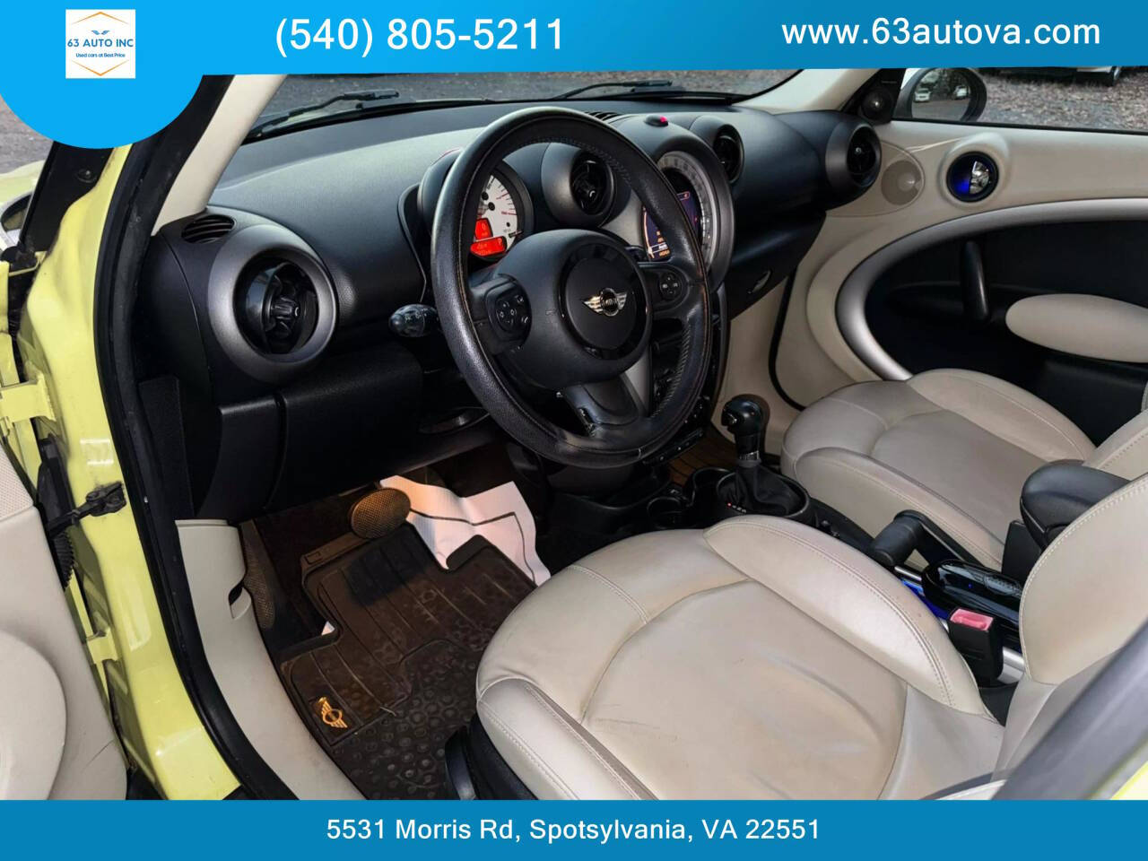 2011 MINI Cooper Countryman for sale at 63 Auto Inc in Spotsylvania, VA