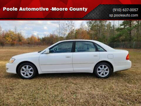 2000 Toyota Avalon for sale at Poole Automotive in Laurinburg NC