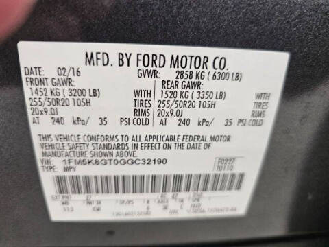 2016 Ford Explorer Sport