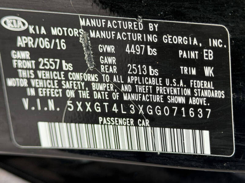 2016 Kia Optima LX