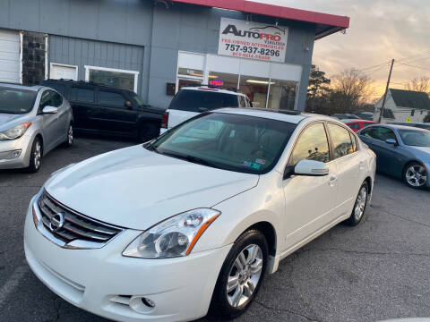 2012 Nissan Altima for sale at AutoPro Virginia LLC in Virginia Beach VA