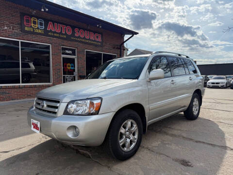2007 Toyota Highlander for sale at Auto Source in Ralston NE