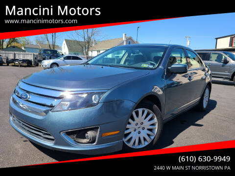 2011 Ford Fusion Hybrid for sale at Mancini Motors in Norristown PA
