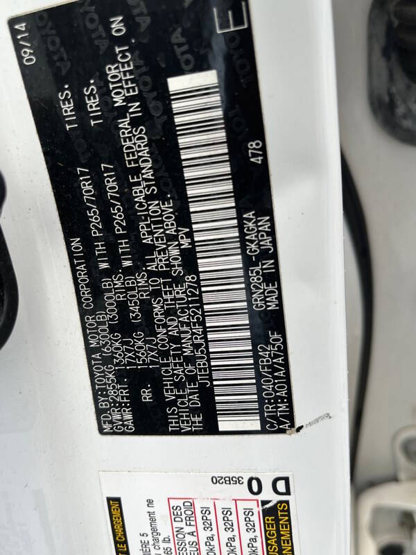 2015 Toyota 4Runner SR5