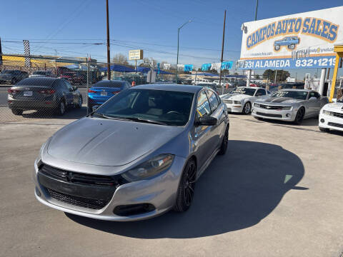 2015 Dodge Dart for sale at Campos Auto Sales in El Paso TX