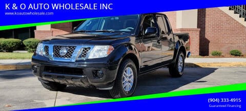 2016 Nissan Frontier for sale at K & O AUTO WHOLESALE INC in Jacksonville FL