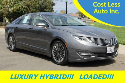 2014 Lincoln MKZ Hybrid for sale at Cost Less Auto Inc. in Rocklin CA