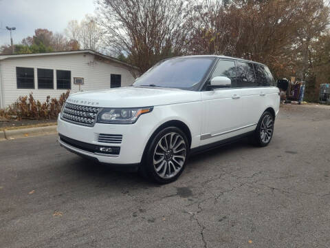2015 Land Rover Range Rover for sale at TR MOTORS in Gastonia NC