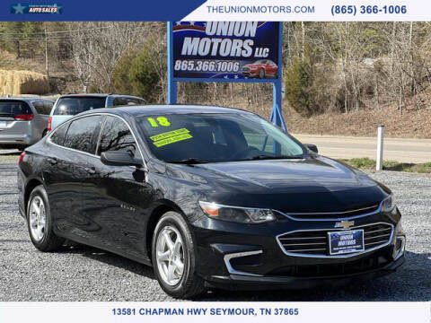 2018 Chevrolet Malibu for sale at Union Motors in Seymour TN