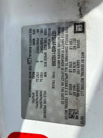 2013 GMC Savana 1500