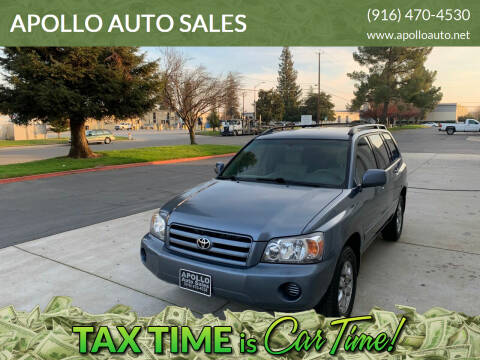 2005 Toyota Highlander for sale at APOLLO AUTO SALES in Sacramento CA