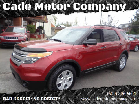 2014 Ford Explorer for sale at Cade Motor Company in Lawrence Township NJ