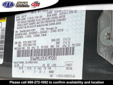 2020 Ford Fusion Hybrid SE