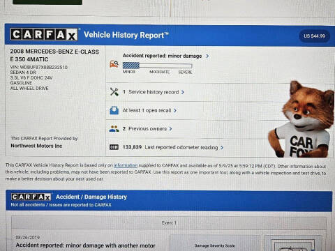 2008 Mercedes-Benz E-Class E 350 4MATIC