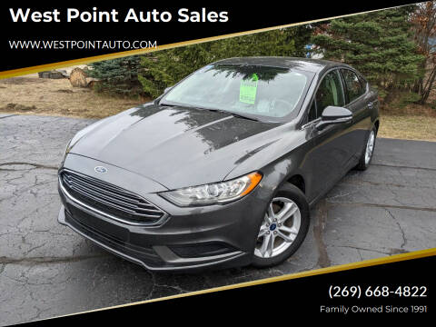 2018 Ford Fusion for sale at West Point Auto Sales in Mattawan MI