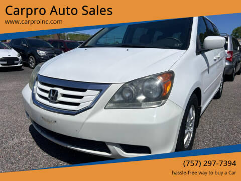 2009 Honda Odyssey for sale at Carpro Auto Sales in Chesapeake VA