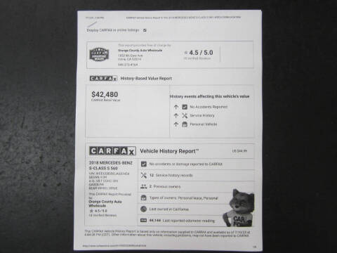 2018 Mercedes-Benz S-Class S 560