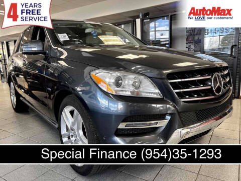 2012 Mercedes-Benz M-Class for sale at Auto Max in Hollywood FL