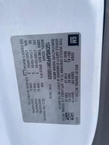 2017 Chevrolet Express 2500