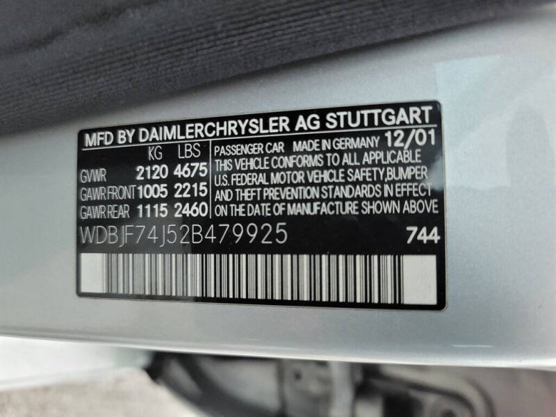 2002 Mercedes-Benz E-Class E 55 AMG