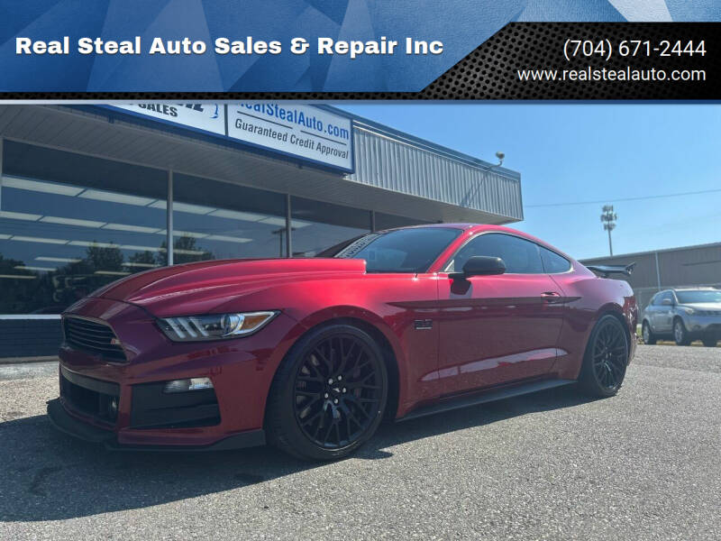 2017 Ford Mustang for sale at Real Steal Auto Sales & Repair Inc in Gastonia NC