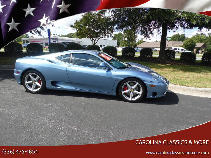 2002 Ferrari 360 Modena for sale at Carolina Classics & More in Thomasville NC