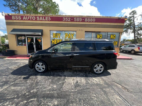 2012 Nissan Quest for sale at BSS AUTO SALES INC in Eustis FL