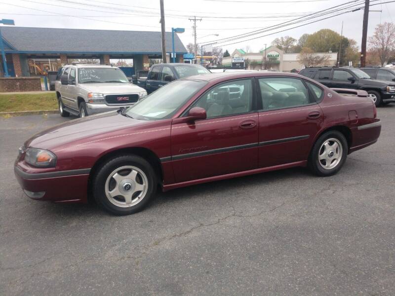 2002 Chevrolet Impala for sale at BLACK'S AUTO SALES in Stanley NC