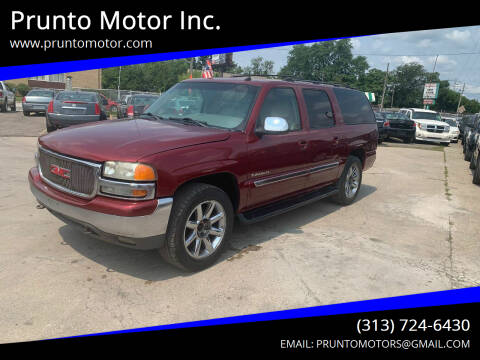 2002 GMC Yukon XL for sale at Prunto Motor Inc. in Dearborn MI