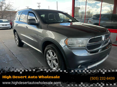 2013 Dodge Durango for sale at High Desert Auto Wholesale in Albuquerque NM