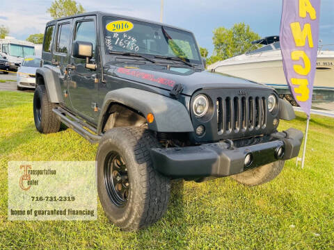 2016 Jeep Wrangler Unlimited for sale at Transportation Center Of Western New York in North Tonawanda NY