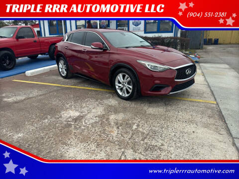 2017 Infiniti QX30 for sale at TRIPLE RRR AUTOMOTIVE LLC in Jacksonville FL