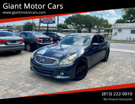 2011 Infiniti G37 Sedan for sale at Giant Motor Cars in Tampa FL
