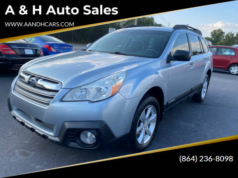 2014 Subaru Outback for sale at A & H Auto Sales in Greenville SC