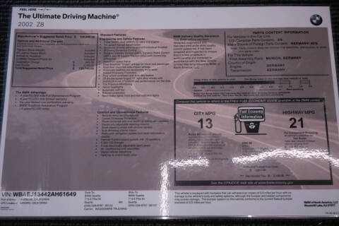 2002 BMW Z8
